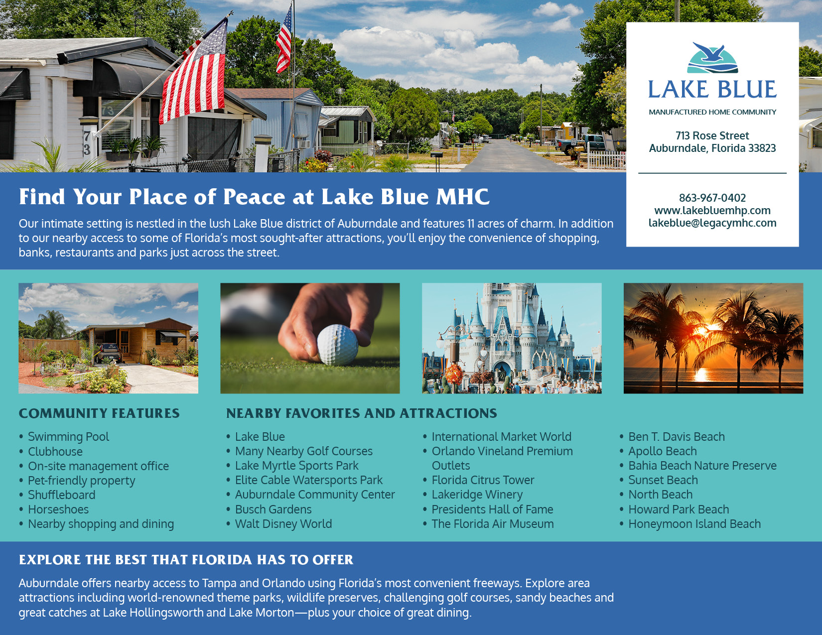 Lake Blue Community Map